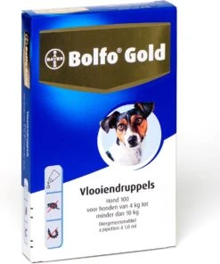 Bayer Bolfo Gold 100 Anti Vlooienmiddel - Hond - 4 Tot 10 Kg - 4 Pipetten -Huisdierbenodigdheden 1002x1200 2