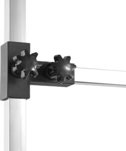 Tectake - Honden Trimtafel Met Twee Lussen - Zwart/zilver- 402893 -Huisdierbenodigdheden 1003x1200