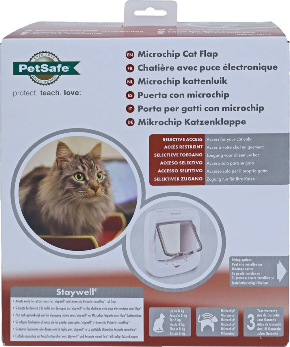 PetSafe Microchip - Wit - Kattenluik - 12,2 X 23,9 12 PetSafe Microchip - Wit - Kattenluik - 12,2 X 23,9 - Afbeelding 12