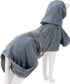 Super Absorberende Honden Badjas Grijs Maat L -Huisdierbenodigdheden 1012x1200