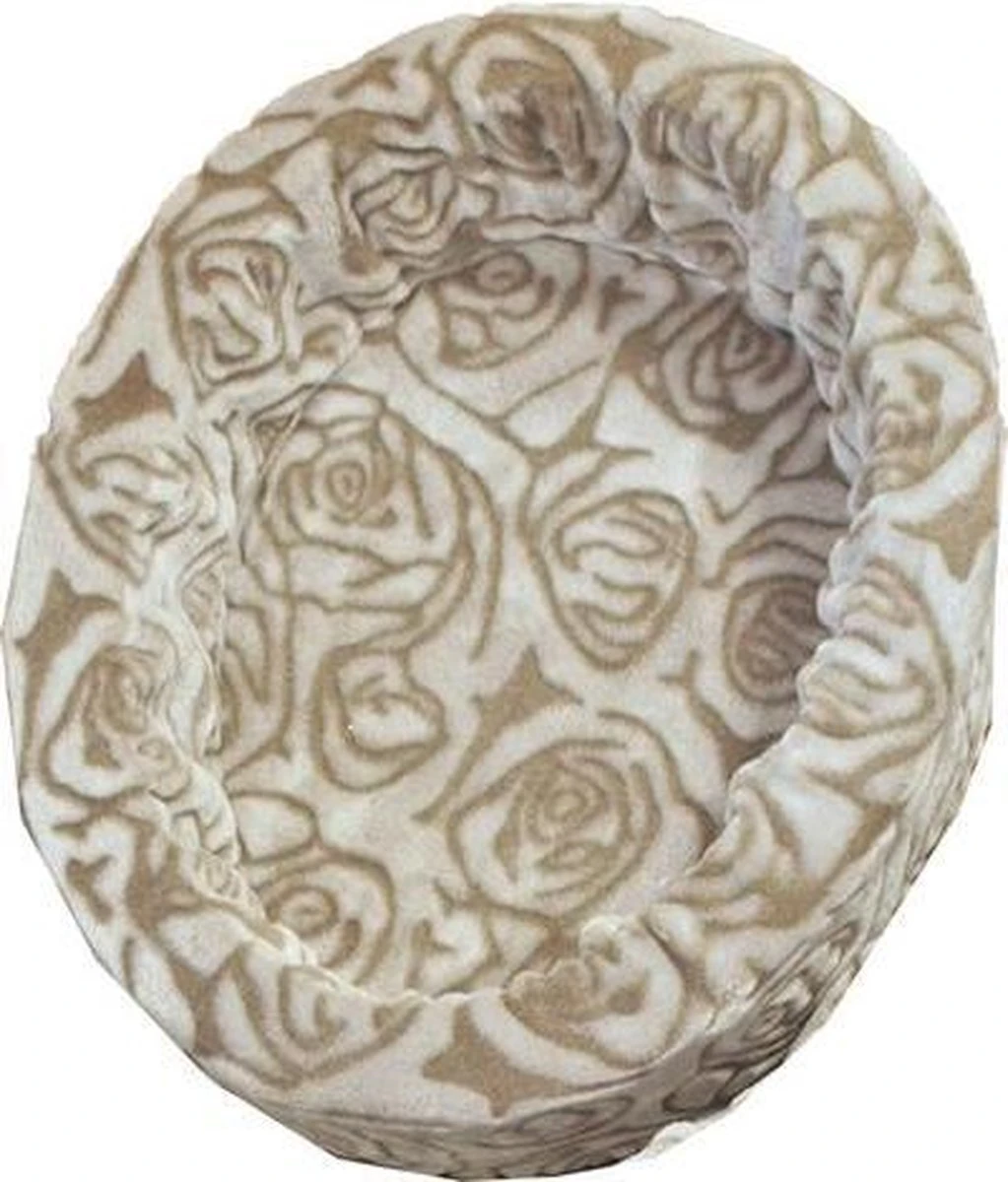 NapZZZ Hondenmand Teddy Roosprint Taupe No 3: 66 X 56 X 18 Cm 2 NapZZZ Hondenmand Teddy Roosprint Taupe No 3: 66 X 56 X 18 Cm - Afbeelding 2