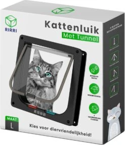 Rirri Kattenluik Met Tunnel - 4 Vergrendelingsstanden - Weersbestendig - Binnen En Buiten - Maat L - Zwart - 25,5 X 23.5 Cm 15 Rirri Kattenluik Met Tunnel - 4 Vergrendelingsstanden - Weersbestendig - Binnen En Buiten - Maat L - Zwart - 25,5 X 23.5 Cm -Huisdierbenodigdheden 1031x1200 13
