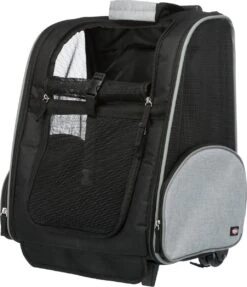 Trixie Reismand Trolley Zwart / Grijs - 36X27X50 CM 24 Trixie Reismand Trolley Zwart / Grijs - 36X27X50 CM -Huisdierbenodigdheden 1031x1200