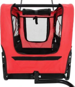 VidaXL Huisdierenfietskar 2-in-1 Aanhanger En Loopwagen Rood En Zwart -Huisdierbenodigdheden 1034x1200 3
