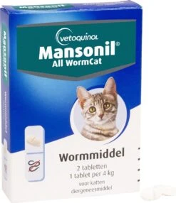 Mansonil All Worm Cat Ontworming - Kat - 2 Tabletten -Huisdierbenodigdheden 1036x1200 6