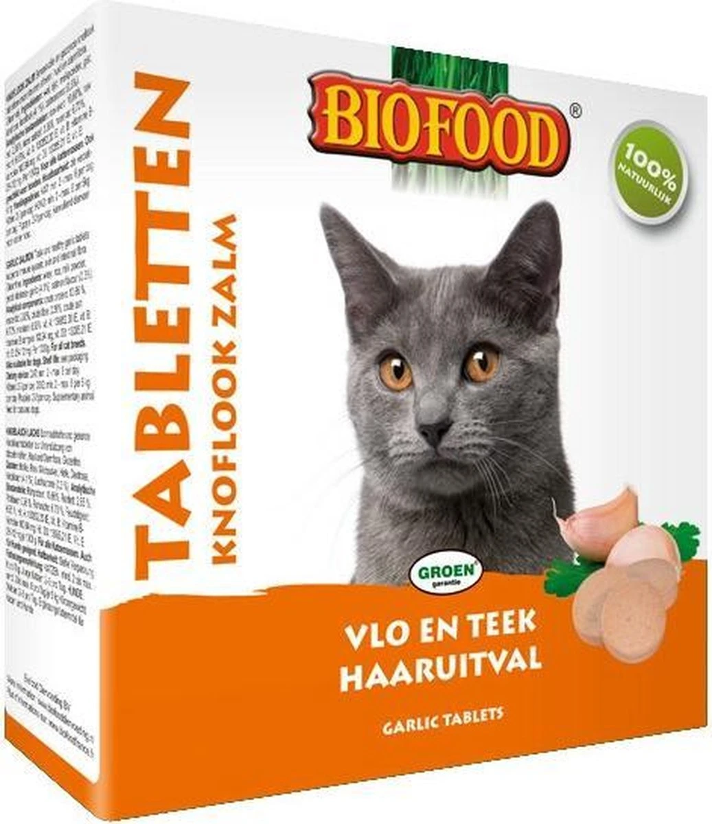 Biofood Kattensnoepjes Anti-Vlo - Zalm - 100 St 1 Biofood Kattensnoepjes Anti-Vlo - Zalm - 100 St