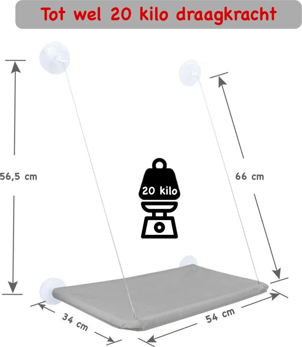 Merkloos Kattenhangmat - Kattenbed - Hangmat Kat Raam Ook Voor Radiator En Deur - Kattenmand Raam En Radiator - Katten Hangmat - Radiatorhangmat Kat Kattenstoel - Tijdelijk Met Extra Hangmat Hoes 4 Merkloos Kattenhangmat - Kattenbed - Hangmat Kat Raam Ook Voor Radiator En Deur - Kattenmand Raam En Radiator - Katten Hangmat - Radiatorhangmat Kat Kattenstoel - Tijdelijk Met Extra Hangmat Hoes - Afbeelding 4