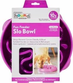 Outward Hound Slo Bowl Fun Feeder Voerbak - Anti Schrok Voerbak - Voerbak Slo-Bowl Mini Drop Teal Lichtblauw - 22X22X5 CM -Huisdierbenodigdheden 1047x1200 2