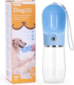 Nobleza 43B4B - Honden Waterfles - 380ml - Honden Bidon - Honden Drinkfles - Blauw -Huisdierbenodigdheden 1053x1200 4