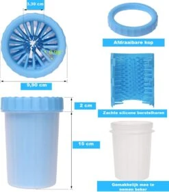 Merkloos Hondenpoot Reiniger - Hondenborstel - Borstel Hond / Kat - Hondenpoten Reiniger - Huisdier Poot Wassen - Borstel - Hondenverzorging - Verzorging Hond - Honden Wassen - Schoonmaak Borstel - Kattenborstel -Huisdierbenodigdheden 1054x1200