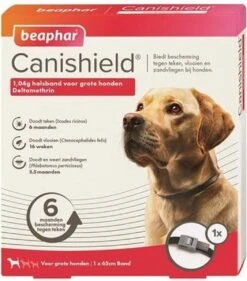 Beaphar Canishield Anti Vlooien En Teken Halsband S - M 48 Cm -Huisdierbenodigdheden 1054x1200 3