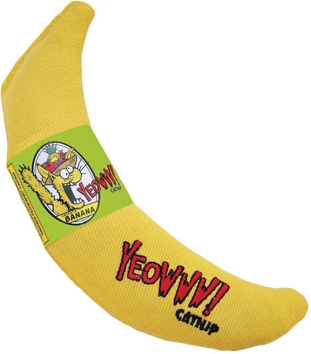 Yeowww! Chicata Banana - Speeltje Voor Katten Met Kattenkruid - De Meest Krachtige Catnip Ter Wereld – Onweerstaanbaar – Katoen – 17.7 Cm - Geel 7 Yeowww! Chicata Banana - Speeltje Voor Katten Met Kattenkruid - De Meest Krachtige Catnip Ter Wereld – Onweerstaanbaar – Katoen – 17.7 Cm - Geel - Afbeelding 7