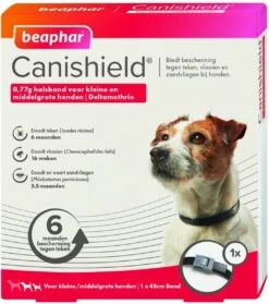 Beaphar Canishield Anti Vlooien En Teken Halsband S - M 48 Cm