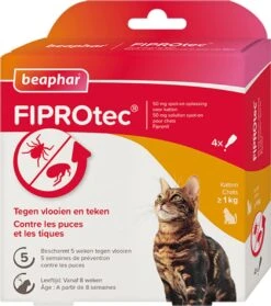 Beaphar Fiprotec Kat - Vlooienbestrijding - >1 Kg - 4 Pipetten -Huisdierbenodigdheden 1062x1200 4