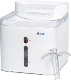 Premium Drinkfontein Kat & Hond - Finez - Incl. Herbruikbare Filter - Kattenfontein - 3 Standen - LED Indicators - 2,5L - Wit