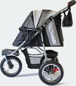 InnoPet Comfort AIR ECO - Hondenbuggy - Zwart/Zilvergrijs - 87x50x102cm -Huisdierbenodigdheden 1068x1200
