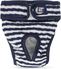 Loopsheid Broekje - Hondenbroekje - Loopsheid - Diverse Maten Navy Streep