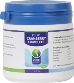Puur Natuur Voedingssupplement Puur Cranberry Compleet - 90 Caps -Huisdierbenodigdheden 1075x1200 8