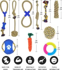 Nobleza Honden Speelgoed Set PLJ - 10 Stuks -Huisdierbenodigdheden 1076x1200 2