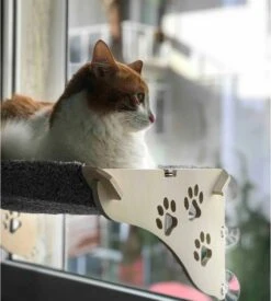 Merkloos Arnillo - Kattenhangmat - Kattenhangmat Raam - Kattenmand - Kattenbed - Kattenbed Raam - Kat Decoratie - Houten Kattenhangmat -Huisdierbenodigdheden 1076x1200 6