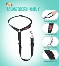 Nobleza Hoofdsteun Gordel - Voor Honden Zwart - 2 Stuks -Huisdierbenodigdheden 1078x1200 1