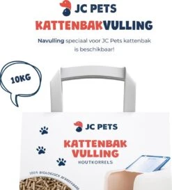 JC Pets Premium Kattenbak Systeem - Inclusief 2.5KG / 4L Kattenbakvulling - Zelfreinigend -Huisdierbenodigdheden 1087x1200 9