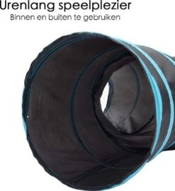 Merkloos Kattentunnel - Opvouwbaar - 3 Gangen - Voor Binnen En Buiten -Huisdierbenodigdheden 1097x1200 4