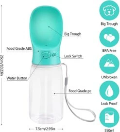 Waterfles Hond - XL - Honden - Waterfles - Blauw - Bidon - Hond Water Fles - Drinkfles - Drinkfles Hond -Huisdierbenodigdheden 1098x1200 2