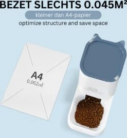 Voerbak Hond & Kat - Automatisch Voerautomaat - Dispenser Dubbel Voor Water En Voedsel - 4 Liter 11 Voerbak Hond & Kat - Automatisch Voerautomaat - Dispenser Dubbel Voor Water En Voedsel - 4 Liter -Huisdierbenodigdheden 1099x1200