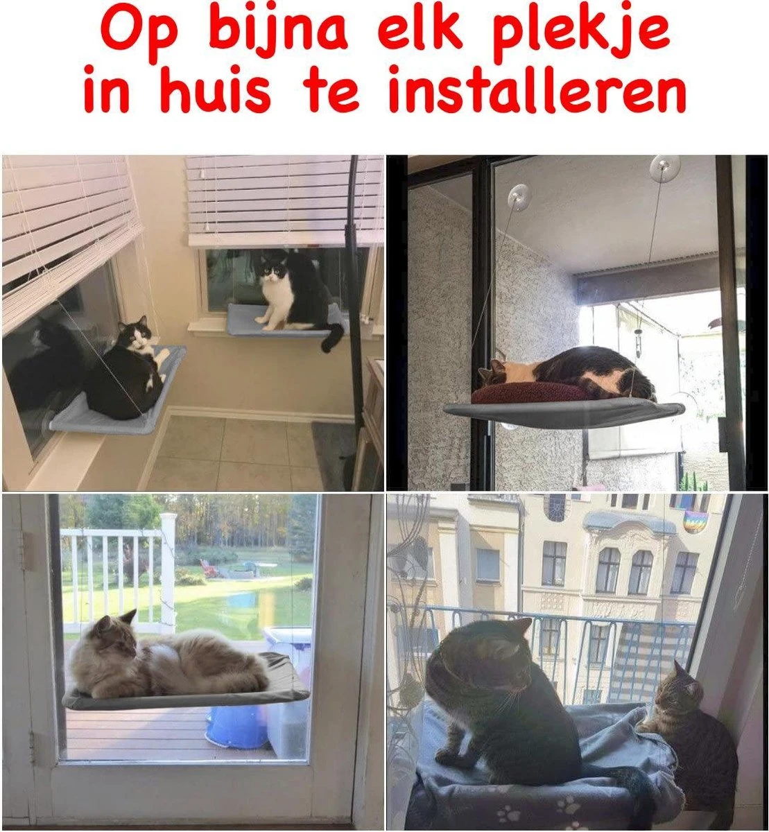 Merkloos Kattenhangmat - Kattenbed - Hangmat Kat Raam Ook Voor Radiator En Deur - Kattenmand Raam En Radiator - Katten Hangmat - Radiatorhangmat Kat Kattenstoel - Tijdelijk Met Extra Hangmat Hoes 5 Merkloos Kattenhangmat - Kattenbed - Hangmat Kat Raam Ook Voor Radiator En Deur - Kattenmand Raam En Radiator - Katten Hangmat - Radiatorhangmat Kat Kattenstoel - Tijdelijk Met Extra Hangmat Hoes - Afbeelding 5