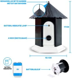 Vulpes Pets® Anti Blaf Apparaat Pro - Anti Blafband Voor Alle Honden - Luxe Hondentrainer - Diervriendelijk & Zonder Schok - Inclusief 9V Batterij - Waterbestendig - Ophangbaar - Instelbare Ultrasone Niveauregeling - 4 Standen -Huisdierbenodigdheden 1111x1200