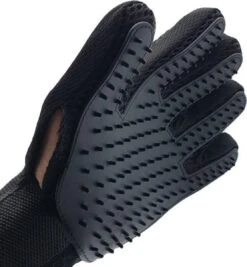 Borstel Voor Huisdieren - 2 Stuks LINKS + RECHTS - Voor Elke Vacht - Silicone - Vachtborstel - Borstel Handschoen - Zwart- ODaani -Huisdierbenodigdheden 1112x1200 2