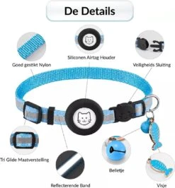 BJØRK Kattenhalsband Airtag - Reflecterend - Zwart - Verstelbaar - 20 Tot 30 Cm - Tracker- GPS - Geschikt Voor Apple AirTag - Kattenriem - Katten Accessoire - Halsband Kat Airtag -Huisdierbenodigdheden 1113x1200 4