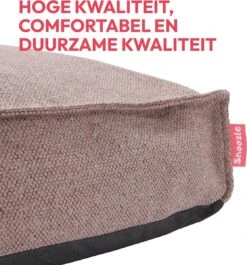 Snoozle Orthopedische Hondenmand - Zacht En Luxe Hondenkussen - Hondenbed - Wasbaar - Hondenmanden - 80 X 55 Cm - Desert Pink -Huisdierbenodigdheden 1117x1200 7