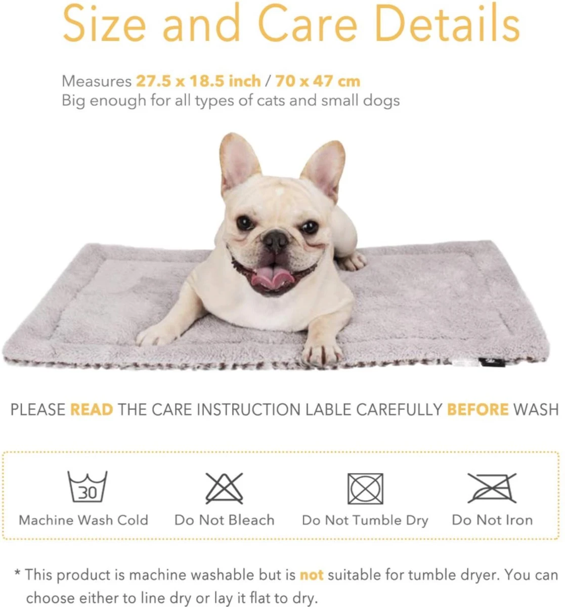 Merkloos Zelfverwarmende Dierendeken Zonder Stroom Thermo Deken Hond Kat Inclusief Adreslabel 70 X 47 Cm 7 Merkloos Zelfverwarmende Dierendeken Zonder Stroom Thermo Deken Hond Kat Inclusief Adreslabel 70 X 47 Cm - Afbeelding 7