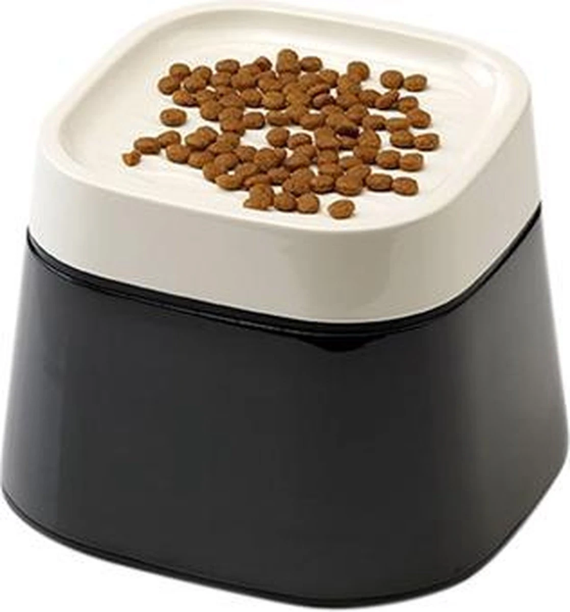 Savic Ergo Cube Voerbak Creme / Zwart 22x22x16 Cm 3 Savic Ergo Cube Voerbak Creme / Zwart 22x22x16 Cm - Afbeelding 3