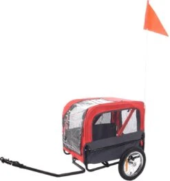 Flamingo - Hondenfietskar Doggy Liner Romero - Rood - 60x43x51cm -Huisdierbenodigdheden 1126x1200 4