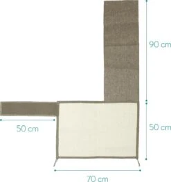 Navaris Katten Krabmat - Bescherming Van Meubels - Voor Banken En Stoelen - Krabbescherming - Voor De Linkerkant - Lichtbruin -Huisdierbenodigdheden 1127x1200 13