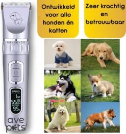 AVE Pets® Volledige Hondentondeuse Set Met Display - Draadloos Tondeuse - Scheerapparaat Voor Je Hond Of Kat - Huisdier Trimmer - Dierentondeuse - Dieren Verzorging -Huisdierbenodigdheden 1127x1200 2