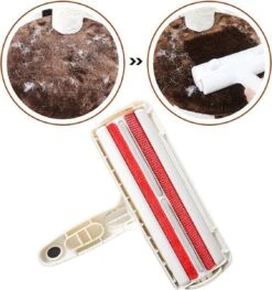 Merkloos Hoogwaardige Huisdierhaar Verwijderaar - Beste Oplossing Tegen Huisdierharen - Hondenhaar Verwijderaar - Kattenhaar Verwijderaar - Pluizenborstel - Haren Verwijderen - Ontharingsborstel - Haarvanger - Wit -Huisdierbenodigdheden 1127x1200 3