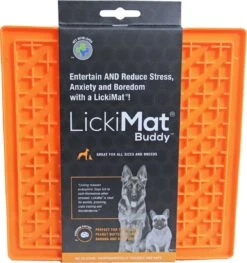 Lickimat Buddy - Voermat - Slow Feeder - 20 Cm - Oranje -Huisdierbenodigdheden 1127x1200 6