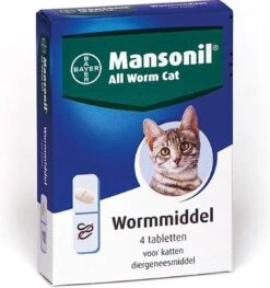 Mansonil All Worm Cat Ontworming - Kat - 4 Tabletten -Huisdierbenodigdheden 1127x1200 9