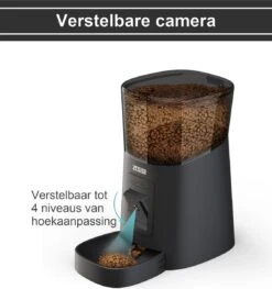 Automatische Voerbak Kat En Hond Zwart - Met Verstelbare Camera - Voerautomaat Met Smartphone Besturing - Voerinhoud 6 Liter - Voerdispenser - Zedar A900 -Huisdierbenodigdheden 1129x1200 3