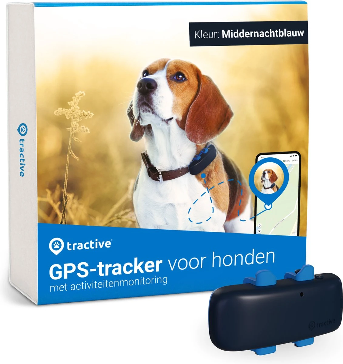 Tractive GPS DOG 4 - GPS Tracker Voor Honden & Activiteitenmonitor - Past Op Meeste Halsbanden - Donkerblauw 1 Tractive GPS DOG 4 - GPS Tracker Voor Honden & Activiteitenmonitor - Past Op Meeste Halsbanden - Donkerblauw