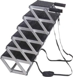 Hondentrap Auto Voor Grote En Kleine Honden PRIORPET - Oplichtende Markering - Opvouwbare Autotrap Voor Stijve Gewrichten - Hondenloopplank Geschikt Voor Alle Auto's - Antislip - 6 Treden -Huisdierbenodigdheden 1132x1200 2