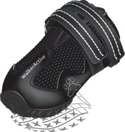 Trixie Schoentjes Walker Active - Hondenschoenen - Zwart - XL