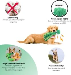 VEDIC® - Octopus Honden Knuffel Set Van 4 - Piepspeelgoed - Geen Vulling - 32CM - Groen/Blauw/Oranje/Roze 7 VEDIC® - Octopus Honden Knuffel Set Van 4 - Piepspeelgoed - Geen Vulling - 32CM - Groen/Blauw/Oranje/Roze -Huisdierbenodigdheden 1135x1200 7