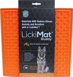 Lickimat Buddy - Voermat - Slow Feeder - 20 Cm - Oranje -Huisdierbenodigdheden 1137x1200 12