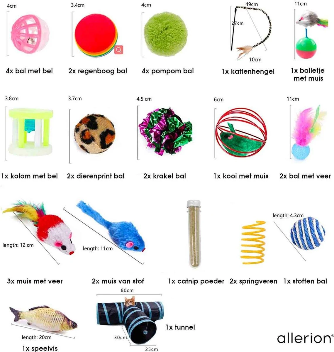Allerion Kattenspeeltjes Set – 30-delig – Intelligentie 5 Allerion Kattenspeeltjes Set – 30-delig – Intelligentie - Afbeelding 5