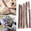 Merkloos Kattenkruid Stokjes|Kattensnacks|Catnip|Matabi Stokjes|100% Natuurlijk|10 Stuks